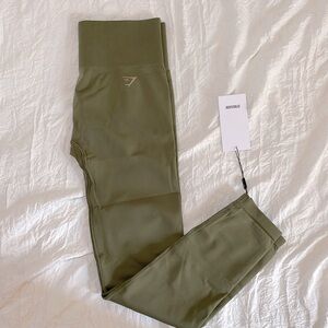 Green Gymshark Leggings. Size small. New with tags.